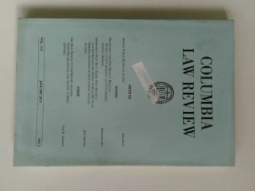 COLUMBIA LAW REVIEW 20140/01 哥伦比亚法律评论期刊 外文杂志