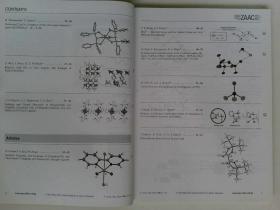 ZAAC Zeitschrift für anorganische und allgemeine Chemie 德语无机化学原版学术期刊 2014/1