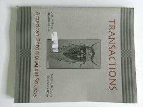 AMERICAN ENTOMOLOGICAL SOCIETY TRANSACTIONS 2011/03-06 VOL.137 NO.1+2 美国昆虫学会