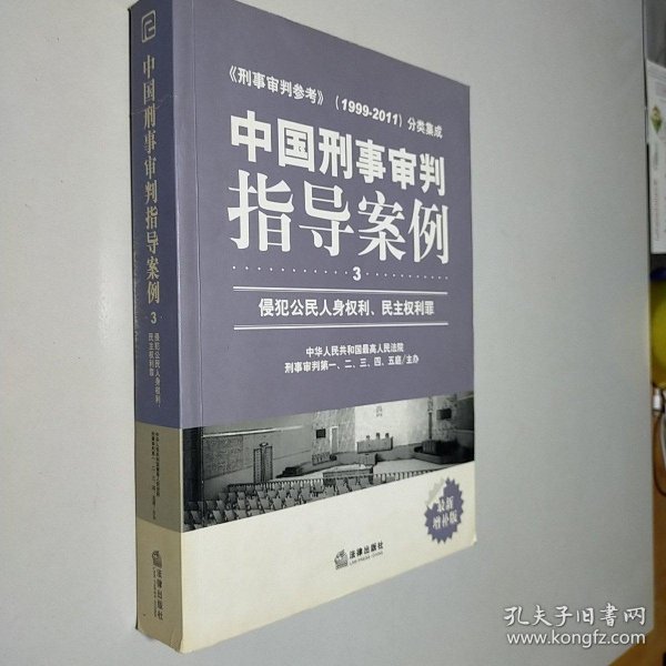 中国刑事审判指导案例（3）：侵犯公民人身权利、民主权利罪（最新增补版）