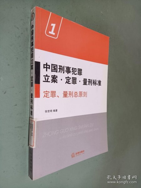 中国刑事犯罪立案·定罪·量刑标准1：定罪、量刑总原则