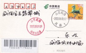 邮政日戳：山东威海凤林·凤林1