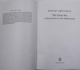 The Great Sea David Abulafia 伟大的海 地中海人类史 豆瓣推荐 英文原版