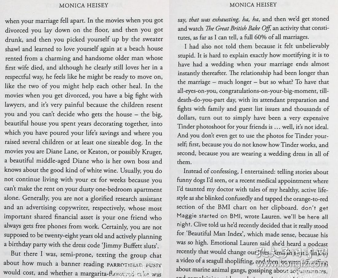 Really Good Actually 真的很好 其实 英文原版 离婚 婚姻与幸福