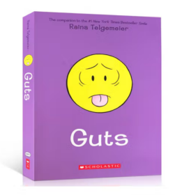 勇气 英文原版Guts Raina Telgemeier SCHOLASTIC US成长幽默绘本