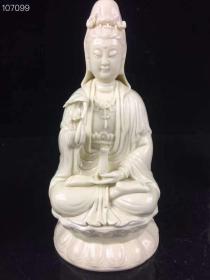 281_德化瓷雕观音佛像 一套,雕刻精湛 开脸端庄 细节如图