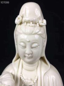 281_德化瓷雕观音佛像 一套,雕刻精湛 开脸端庄 细节如图