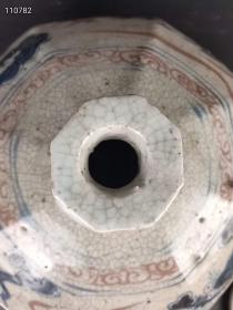青花釉里红盘龙梅瓶一件，包浆磨损自然 有收藏价值 喜欢的联系