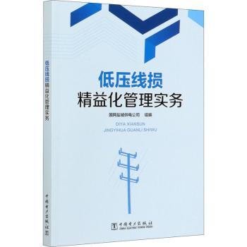 全新正版图书 低压线损精益化管理实务国网盐城供电公司组中国电力出版社9787519848378 黎明书店