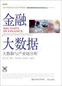 全新正版现货  金融大数据:大数据与产业链分析:big data and ind