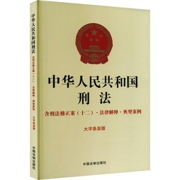 中华人民共和国刑法：含刑法修正案（十二）·法律解释·典型案例（16开）