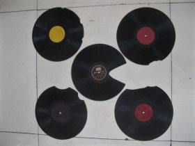 5个合售！复古装饰老黑胶唱片胶木唱片电影装饰题材装饰