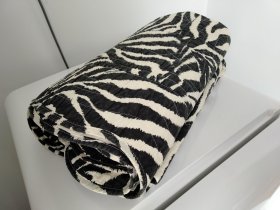 全新！出口英国棉布床垫大地垫毯子斑马图形沙发垫出口样品纯棉铺盖