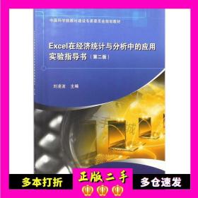 二手书Excel在经济统计与分析中的应用实验指导书刘凌波科学出版社9787030564795