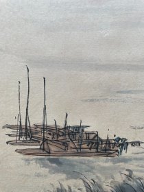 【宝贝名称】手工画 亚明 立轴 山水
【宝贝尺寸】190x60厘米  
【宝贝画芯】80x48厘米