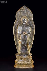 琉璃佛，高40厘米，宽15厘米，重9.5斤