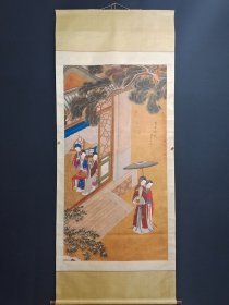 装裱尺寸：242×99cm
画芯尺寸：179×87cm