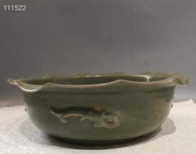 5_旧藏刻字描金赏盘,纯手工制作,布局合理,疏朗分明,主题突出,层次分明,形象逼真,纯手工胎,器形优美,品相完整,成色如图。