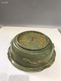 5_旧藏刻字描金赏盘,纯手工制作,布局合理,疏朗分明,主题突出,层次分明,形象逼真,纯手工胎,器形优美,品相完整,成色如图。