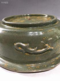 5_旧藏刻字描金赏盘,纯手工制作,布局合理,疏朗分明,主题突出,层次分明,形象逼真,纯手工胎,器形优美,品相完整,成色如图。