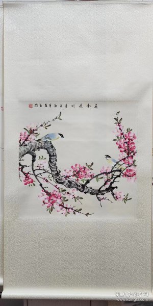 国画花鸟，四尺斗方 白羽作品