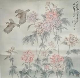 国画花鸟 四尺斗方 工笔花鸟名家任正江精品