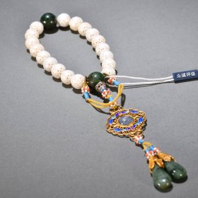 清代 珍珠团寿纹十八子手持