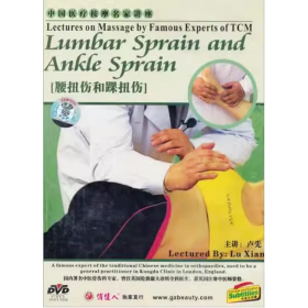 中国医疗按摩名家讲座-腰扭伤和踝扭伤 1DVD  光盘 视频  中医保健按摩