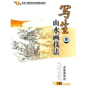 吴蓬画贵州 写生山水画技法 10VCD 美术国画教学视频 边画边讲解