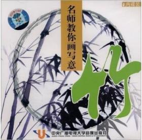 《名师教你画写意》系列之《竹》  2VCD 光盘视频