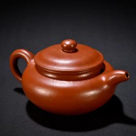 旧藏 老朱泥料素面茶壶