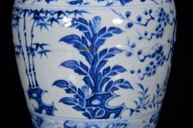 元青花松竹梅纹梅瓶35*18m