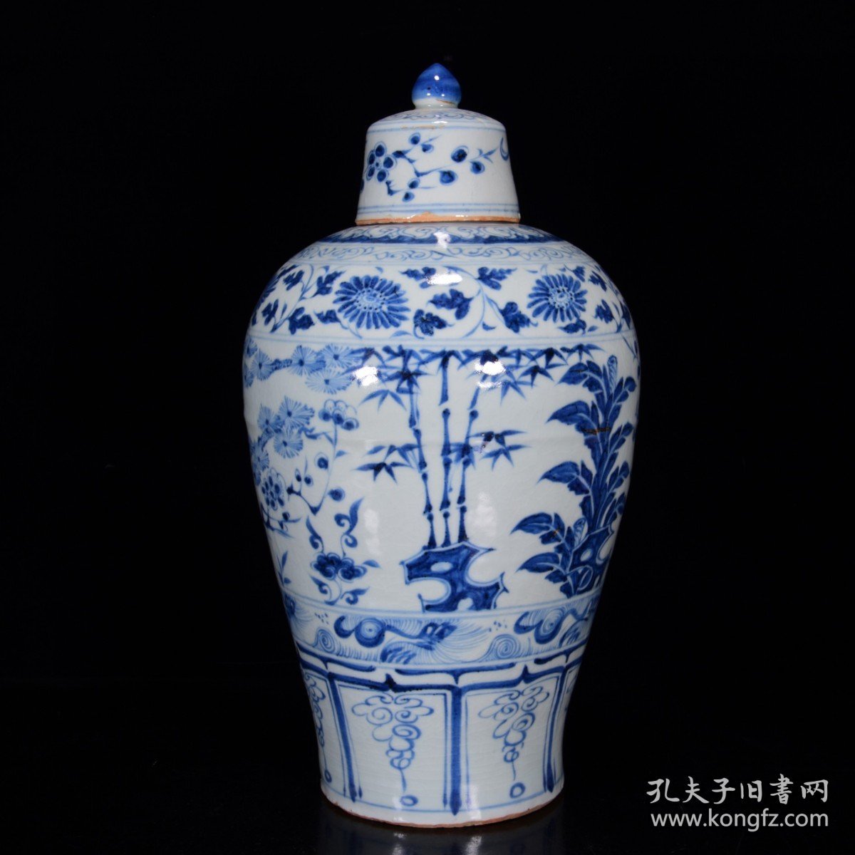 元青花松竹梅纹梅瓶35*18m