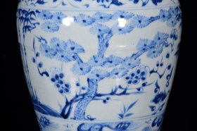 元青花松竹梅纹梅瓶35*18m