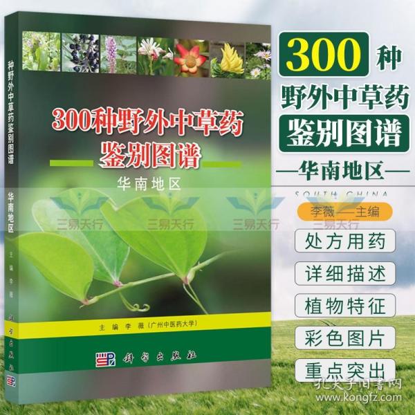 300种野外中草药鉴别图谱 是岭南名医的处方用药 李薇主编 2017年5月主编 9787030525437 平装胶订 版次1 科学出版社