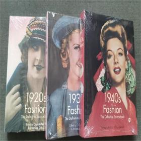 1920s 1930s 1940 Fashion20-40年代复古服装时尚插图3本一套