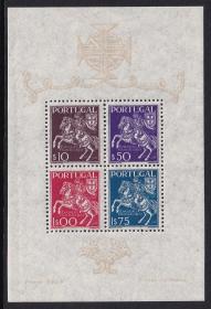葡萄牙邮票1944年里斯本第三次集邮展览 新票小型张