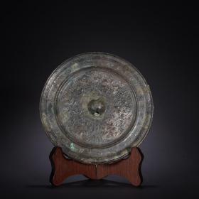 玩家旧藏-老铜胎花卉纹铜镜
