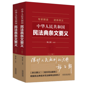 中华人民共和国民法典条文要义全2册