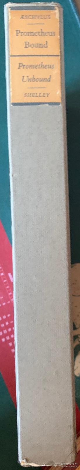 古希腊埃斯库罗斯最具代表性的悲剧： 被缚的普罗米修斯   雪莱的长诗：解放的普罗米修斯  二书合一本   布面精装  书脊烫金   限量俱乐部成员限量版1500册  之第 377册  精美插图  超大开本 木纹纸你印刷   有套盒  套盒有破损  已经粘好