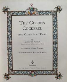 The Golden Cockerel  and Other Fairy Tales    金鸡和其它童话故事   布面精装  书脊烫金   精美插图  全新