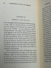 Crowell's Place in History 克伦威尔在历史上的地位 （牛津大学讲座论文 6 篇） 布面精装 书脊烫金   1897 年老版书  1969 年重印