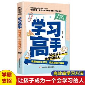 学习高手 高效率学习方法 如何成为一个会学习的人高效学习法 适用于小学初中高中看的提高成绩的书 青少年课外青春期学习方法