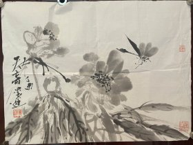 画家李进老师手绘作品（画片3）商品尺寸：46公分×35公分