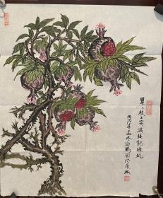 画家徐海鹏老师手绘作品（软画片）商品尺寸：53公分×44公分