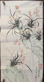 画家徐海鹏老师手绘花鸟作品（画片）尺寸67公分×35公分
