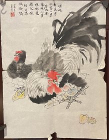 画家尹永亮老师手绘作品（软画片）商品尺寸：46公分×35公分