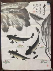 画家孙兆武老师手绘作品（软画片）商品尺寸：70公分×50公分