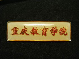 重庆教育学院校徽    （老铜章证章徽章纪念章奖章）