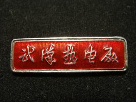早期湖北武汉热电厂证章（老铜章证章徽章纪念章奖章）